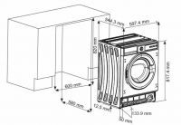 Стиральная машина автомат VESTEL WMBI8120T2I встраиваемая