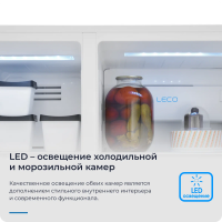 Холодильник Side-by-Side Zugel ZRSS630W, белое стекло