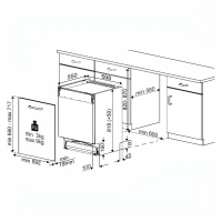 Встраиваемая посудомоечная машина 60 см Hotpoint HI 5D84 DW