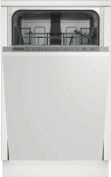 Встраиваемая посудомоечная машина Hotpoint HIS 1B69WS, 45 см, белый