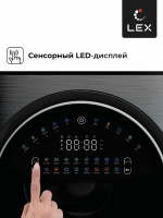 Стирально-сушильная машина LEX LWM10714LuxIDD, черный