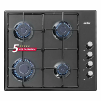 Газовая варочная панель Simfer H60Q40B411, черный