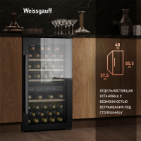 Винный шкаф Weissgauff WWC-49 DB DualZone