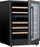 Винный шкаф встраиваемый Weissgauff WWC-46 DB DualZone