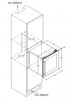 Винный шкаф встраиваемый Weissgauff WWCI-36 DB Dual Zone