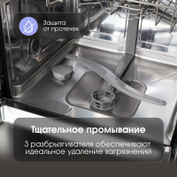 Посудомоечная машина Zigmund & Shtain DW 302.4, нержавеющая сталь