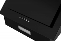 Вытяжка наклонная Weissgauff Zaurak 50 PB BL, черный/закаленное стекло