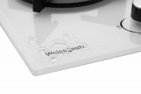 Газовая варочная панель Weissgauff HGG 451 WGh Nano Glass, белый
