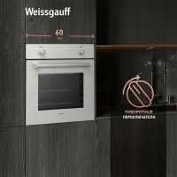Духовой шкаф электрический Weissgauff EOM 180 W, белый