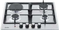 Комбинированная варочная панель Simfer H60V31M516, нержавеющая сталь