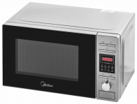 Микроволновая печь Midea AG820CP2-S, гриль, автоматические программы, серебристая