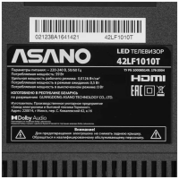 Телевизор LED Asano 42LF1010T, черный