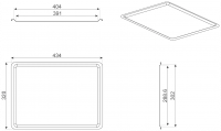 Противень с тефлоновым покрытием Smeg BNP608T