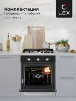 Духовой шкаф электрический LEX EDM 073 BL, черный