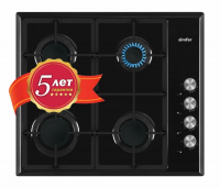 Газовая варочная панель Simfer H60Q40B416, черный