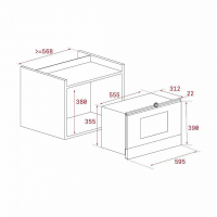 Встраиваемая микроволновая печь Teka MWR 22 BI Anthracite-OB