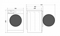 Стиральная машина Midea MF100W70BS/S-RU, серый