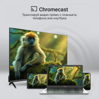 Телевизор QLED Digma DM-LED65UQB31, Smart TV, черный