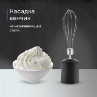 Блендер погружной Korting KHB 0304 Infinity, черный/серебристый