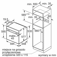 Электрический духовой шкаф Bosch HBG7784B1, черный
