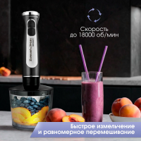 Блендер погружной Zigmund & Shtain BH-242 M, 1200 вт, 2 скорости, черный
