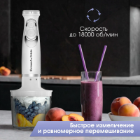Блендер погружной Zigmund & Shtain BH-244 M, 1200 вт, 2 скорости, белый