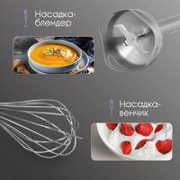 Блендер погружной Zigmund & Shtain BH-345 M, 1500 Вт, черный