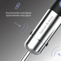 Блендер погружной Zigmund & Shtain BH-346 M, 1300 Вт, черный/стальной
