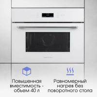 Встраиваемая микроволновая печь Zigmund & Shtain BMO 22 W, белый