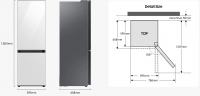 Холодильник Samsung RB34C600ESA/EF, серебристый