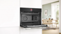 Компактный электрический духовой шкаф Bosch CBG7341B1, черный