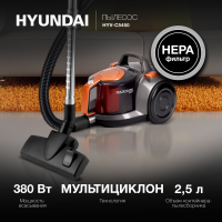 Пылесос Hyundai HYV-C5450, 2200Вт черный/оранжевый