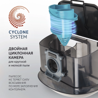 Пылесос Polaris PVC 2016, белый/черный