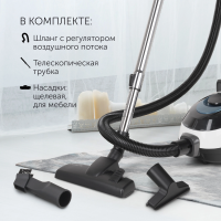 Пылесос Polaris PVC 2016, белый/черный