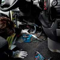 Строительный пылесос Bosch GAS 12 V Solo без АКБ и ЗУ, синий