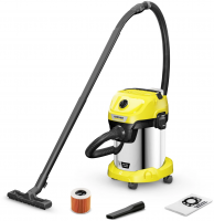 Строительный пылесос Karcher WD 3-18 S V-17/20, желтый