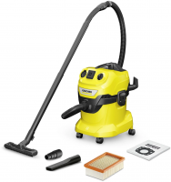 Строительный пылесос Karcher WD 4 P V-20/5/22, желтый