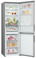 Холодильник LG GC-B459ANMW, серебристый