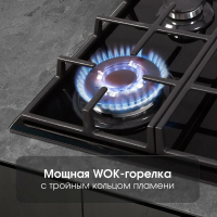 Газовая варочная панель Zigmund & Shtain MN 84.61 S, черный
