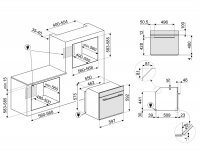 Электрический духовой шкаф с паром Smeg SO6104S4PG, серый