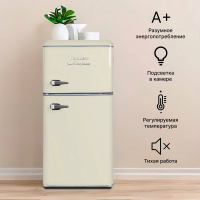 Холодильник Tesler RT-132 BEIGE, бежевый