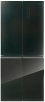 Холодильник Centek CT-1744 NF Black Glass, черный