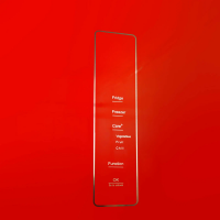 Холодильник Centek CT-1745 NF Red Glass, красный
