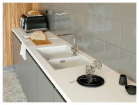 Смеситель для кухни OMOIKIRI Takamatsu-S-BN (4994346) с подключением фильтра и выдвижным изливом/нержавеющая сталь