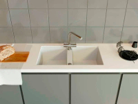 Смеситель для кухни OMOIKIRI Takamatsu-S-BN (4994346) с подключением фильтра и выдвижным изливом/нержавеющая сталь