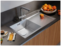 Смеситель для кухни OMOIKIRI Takamatsu-S-BN (4994346) с подключением фильтра и выдвижным изливом/нержавеющая сталь