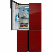 Холодильник Hiberg RFQ-500DX NFGR inverter, красный