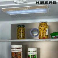 Холодильник Hiberg RFQ-500DX NFGR inverter, красный