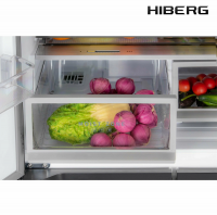 Холодильник Hiberg RFQ-600DX NFGС inverter, серый