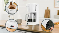 Кофеварка капельная Bosch TKA3A 031, белый
